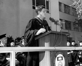 President John F. Kennedy gives speech at George Washington Univ. Photo ... - £6.88 GBP+