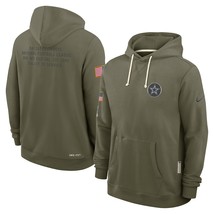 Mens Olive Cowboys 2025 Salute to Service Sideline Pullover Hoodie - Dallas - $69.90