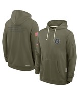 Mens Olive Cowboys 2025 Salute to Service Sideline Pullover Hoodie - Dallas - €60,42 EUR
