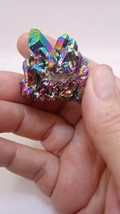 Titanium Rainbow Aura Crystal Quartz Cluster Specimen - $329.47 MXN