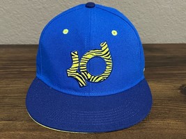Nike Kevin Durant Snapback Zebra KD Hat Cap Royal &amp; Navy Blue / Lime Swo... - £7.70 GBP
