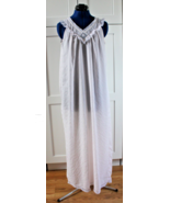 JC Penney Vintage Nightgown Medium Ruffle Lace Sleeveless Cottagecore Un... - $24.87
