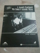 Stevie Wonder I Just Called To Say I Love You US Sheet Music - £70.58 GBP