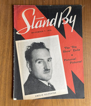 Stand By November 7 1936 Magazine Emilio Silvestre Cover - £7.86 GBP