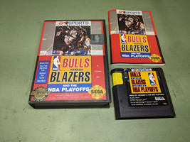 Bulls Vs Blazers and the NBA Playoffs Sega Genesis Complete in Box - $6.12