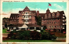 Edgewood Inn Greenwich Connecticut CT 1925 WB Postcard - £6.97 GBP