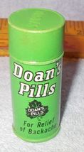 Vintage Green Round Doan&#39;s Pills Tin Clean Nice - £4.67 GBP