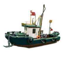 619 Pcs Model Building Blo 3 Figures Sail To Catch Fish The Great Fishing Boat B - £72.53 GBP