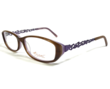Thalia Eyeglasses Frames RAMONA TO Brown Purple Rectangular Full Rim 54-... - $46.54