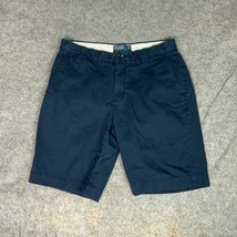 Polo Ralph Lauren Mens Shorts 33 Navy Red Pony Chino Cotton Preppy Offic... - $19.98