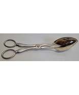 Sheffield Silverplate Serving Tong Scissor Style Intricate Big Berry Gold Plate