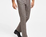 Bar III Men&#39;s Slim-Fit Check Suit Separate Pants Burgundy/Black Check-33x30 - $39.99