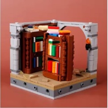 MOC Medieval Bookstore Construction Building Blocks Brick Toys Set - $33.61