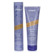 Amika Bust Your Brass Cool Blonde Repair Shampoo 10oz &amp; Conditioner 8.45... - £31.96 GBP