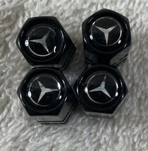 Genuine NEW Metal Tire Air Stem Valve Covers Set For Mercedes Benz Car L... - $19.79