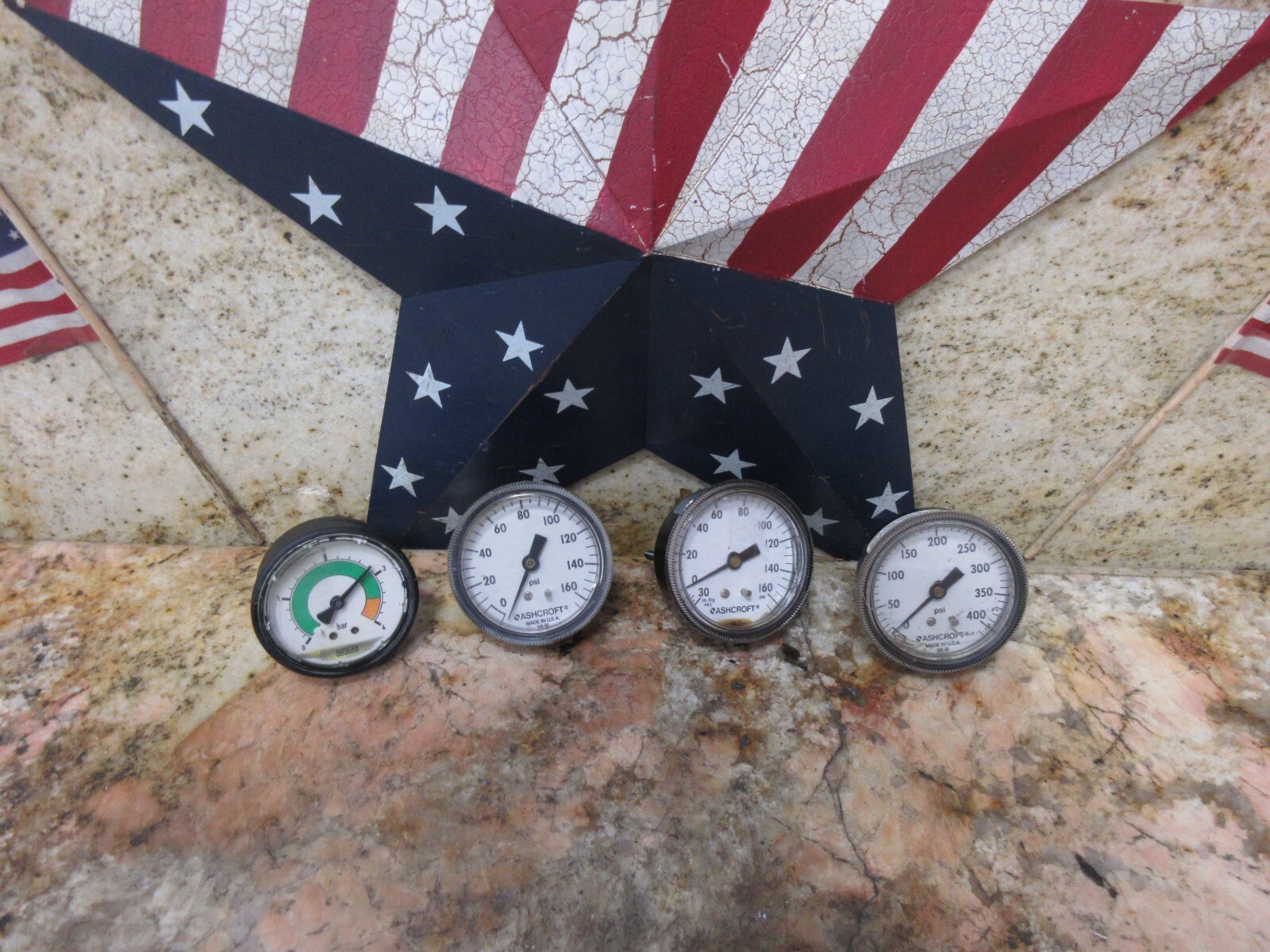 ASHCROFT 586-10 586-07 586-22 PRESSURE GAUGE CHARMILLES 2020 SI CNC EDM 4 PIECES Item image 2