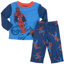 Spider-Man Long Sleeve Toddler&#39;s 2-Piece Pajamas Blue - $25.98