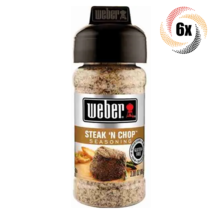 6x Shakers Weber Steak &#39;N Chop Flavor Seasoning | 3oz | Gluten &amp; MSG Free - $29.34