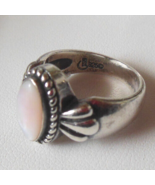 Signed Carolyn Pollack 925 Sterling Silver Mother of Pearl Cabochon Ring... - £42.83 GBP