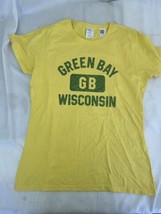 Green Bay  GB Wisconsin Packers Medium T-shirt  Clothing M Yellow - £12.62 GBP