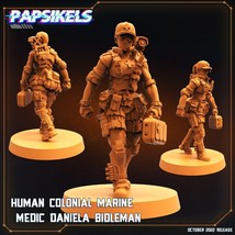 3D Printed Papsikels Cyberpunk Sci-Fi Human Colonial Marine Medic Daniela - $7.16+
