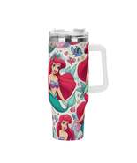 Ariel Mermaid 40oz Stainless Steel Tumbler With Handle and Straw - $39.99