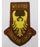MILNEFORD SERGITE PER SCIENTUM SEW ON PATCH VINTAGE RETRO BIRD THEMED - $23.19 CAD
