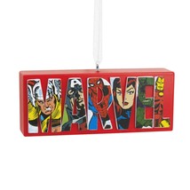 Hallmark Ornaments Marvel Comics Logo Heroes and Villains Ornament New - £11.83 GBP