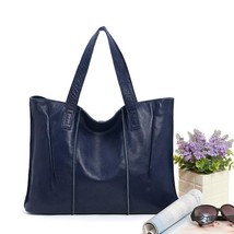 100% Genuine Leather Handbags Women Tote Bag Ladies Shoulder Bag Designers Brand - £63.95 GBP