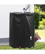 vidaXL Water Tank Black PVC Large Collapsible Water Tank Cylindrical - $437.31 CAD