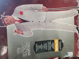Big Gangsta Suit Costume Halloween Size Adult Plus XXL - £24.11 GBP