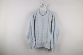 Vintage 90s Streetwear Womens Medium Faded Ribbed Cable Knit Crewneck Sweater - $49.45