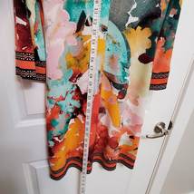 Calvin Klein Tunic Dress, size S, Multi-Colored Colorful Abstract Floral Design image 5