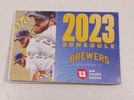 Milwaukee Brewers 2023 Miller Light Beer Pocket Schedule - $0.98