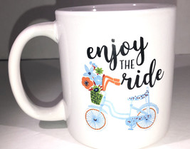 Coffee Tea Mug-Enjoy The Ride-Office Work Cup Gift-Free Gift Wrap-NEW-SH... - £10.95 GBP