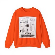 Isuzu Aska Retro Car Long Sleeve Sweatshirt Graphic Print Crewneck Unise... - $556.33 MXN+