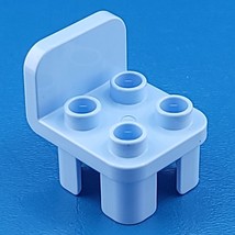 Lego Duplo Blue Chair 4 Studs Rounded Back 12651 Furniture Accessory Dollhouse - £3.94 GBP