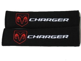 Dodge Charger Embroidered Logo Car Seat Belt Cover Seatbelt Shoulder Pad... - £10.14 GBP