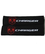 Dodge Charger Embroidered Logo Car Seat Belt Cover Seatbelt Shoulder Pad... - £10.35 GBP