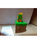 Minecraft Minifigure Netherrack Series 3 Zombie In Flames &amp;  Grass Block... - $9.00