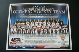 2002 United States Olympic Hockey Team Photo Salt Lake City Utah - £2.70 GBP