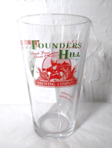 Founders Hill Naperville, IL, 2000 Beer Shaker Glass approx. 12 oz. Fast... - $12.33