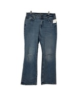 Arizona Jeans Co. Womens Vintage Slouchy Boot Low Rise 11 Blue Denim Ripped - $26.70