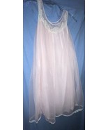 Vintage 60s Lisette By Al Sterling petal pink nightgown slip size small - $37.62