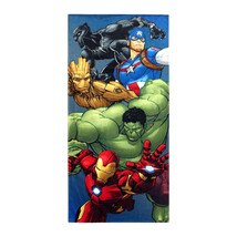 Avengers Group Shot Beach Towel Blue - $24.98