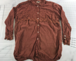 Vintage Johnny Was Button Down Shirt Womens Medium Cowboy Western Cottag... - $373.75