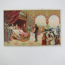 Victorian Trade Card Columbus Buggy Co Ohio Name Plates King Queen Spain Antique - £23.50 GBP