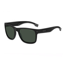 Hugo Boss BOSS 1496/S 0O6W 55 Matte Black/Green Polarized 55-19-140 Sunglasse... - $94.36