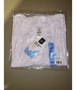 Members Mark Short Sleeve Active Tee Women’s Size L White In Manufacture... - $9.90