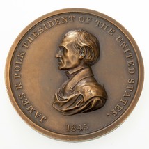1845 James K. Polk Paz Medalla, Muy Rara - £634.29 GBP